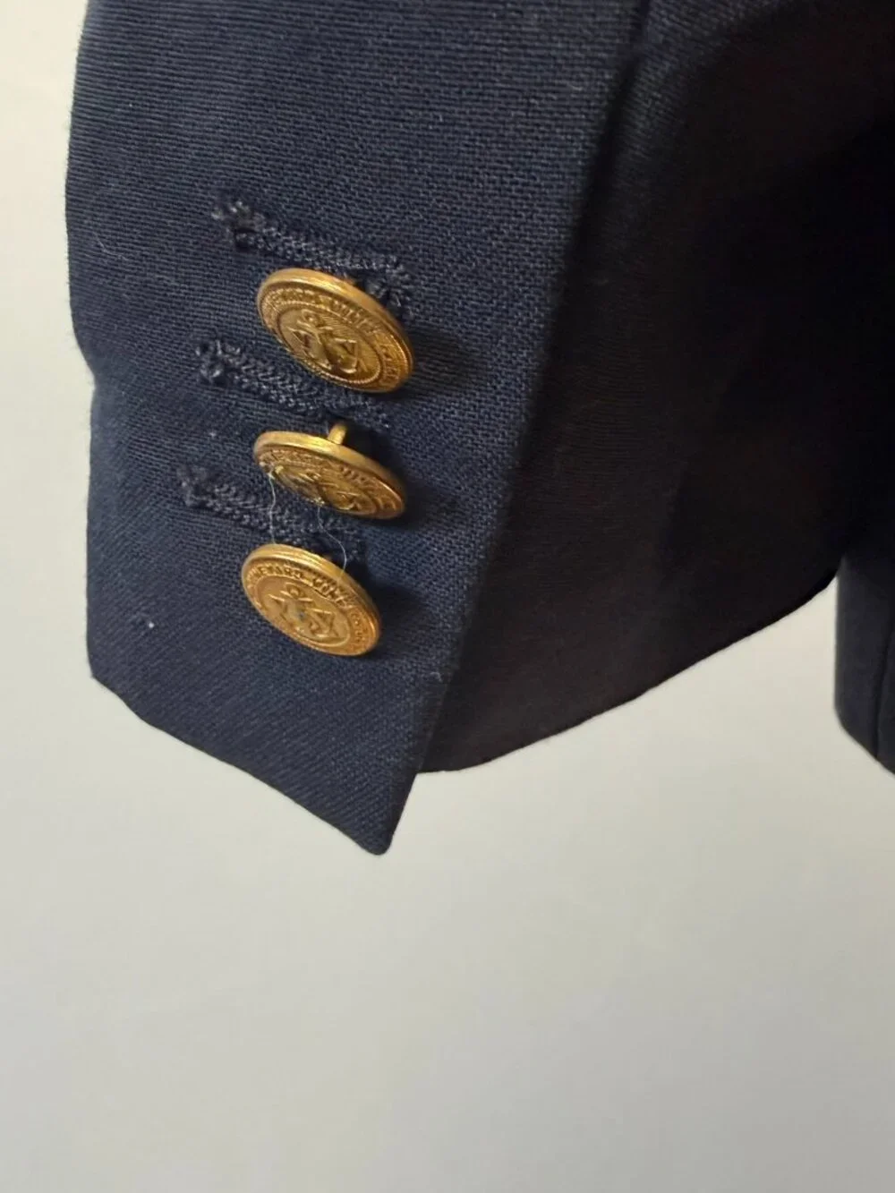 EUC Vineyard Vines Boys Navy Gold Button Blazer Jacket Size 18